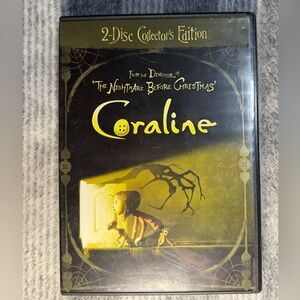 Coraline 2-Disc Collector's Edition DVD 2009. stop-motion animated dark fantasy